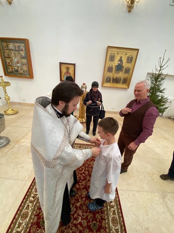 В Спасо-Преображенском кафедральном соборе Твери совершено первое таинство крещения