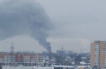 Утром в Твери загорелся магазин