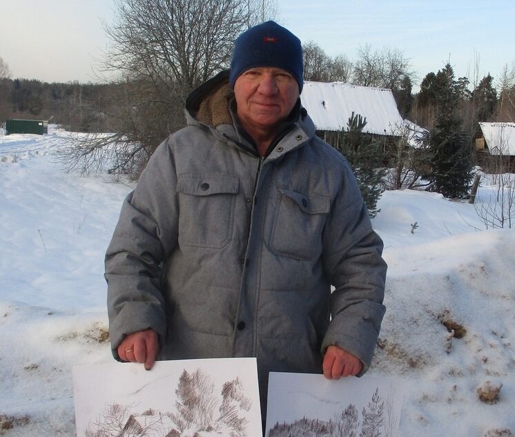 Андреапольский художник каждое 1 января уезжает творить на природу