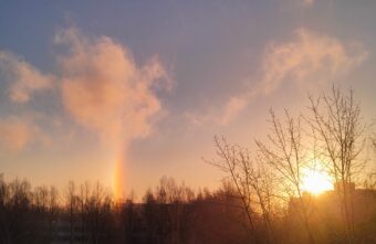Солнечное гало поразило жителей Твери утром 2 января