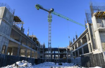 На площадке строительства ДОКБ в Твери возводят 2 и 3 этажи На площадке строительства ДОКБ в Твери возводят 2 и 3 этажи