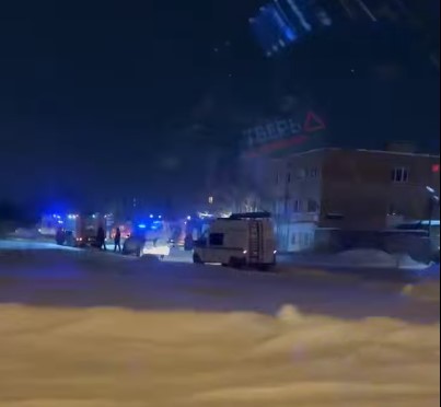 Ночью в Твери на Хрустальной произошел пожар