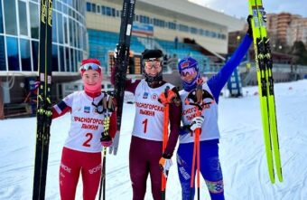 Лыжница из Твери Дарья Непряева впервые в сезоне поднялась на пьедестал