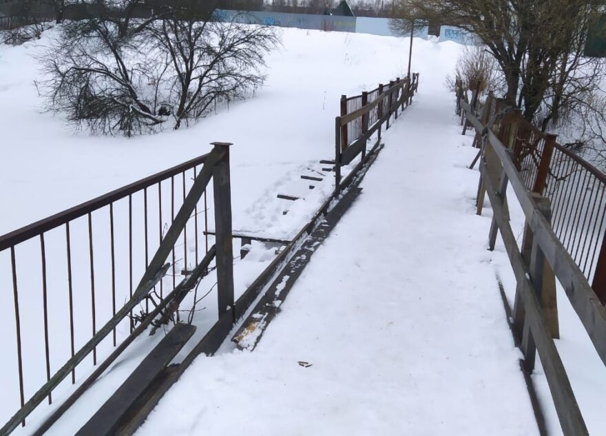 В Тверской области неизвестные разбирают мост ради наживы