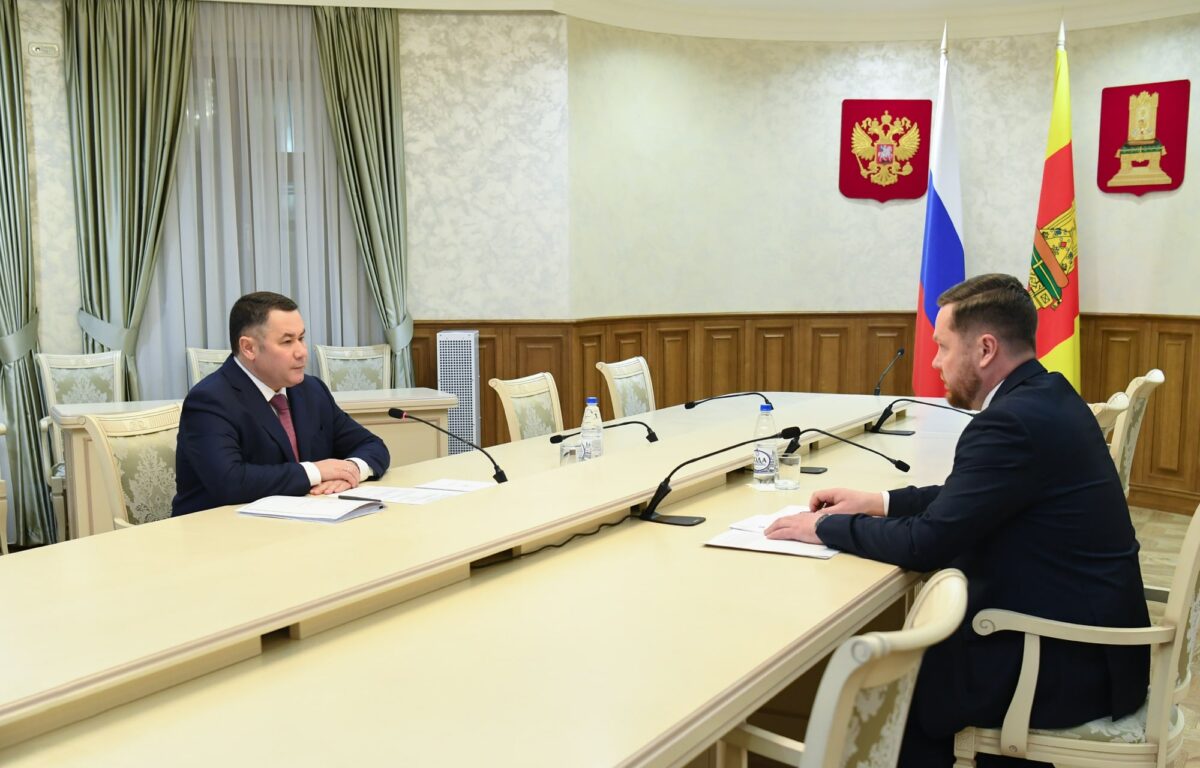 От ФАПа до дорог: Игорь Руденя провёл рабочую встречу с главой Ржевского округа