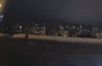 Появилось видео момента ДТП с велосипедистом в Твери Появилось видео момента ДТП с велосипедистом в Твери