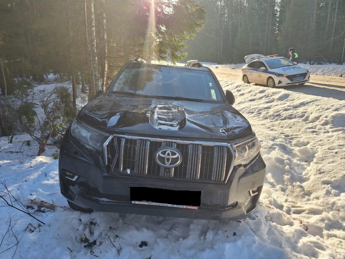 В Тверской области попал в больницу водитель съехавшей в кювет иномарки