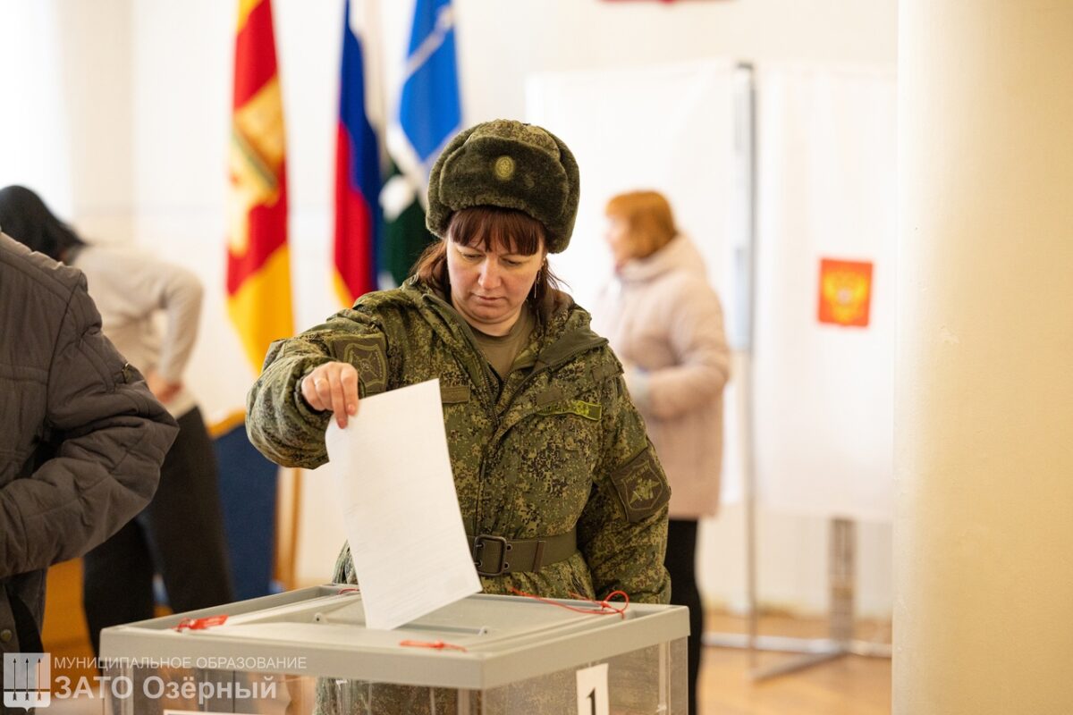 В Тверской области одними из первых проголосовали военнослужащие ракетной дивизии
