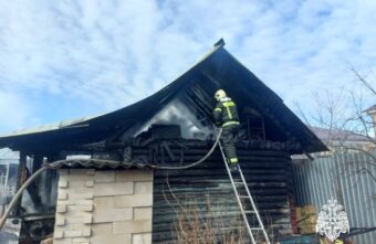 В Заволжском районе Твери сгорела баня