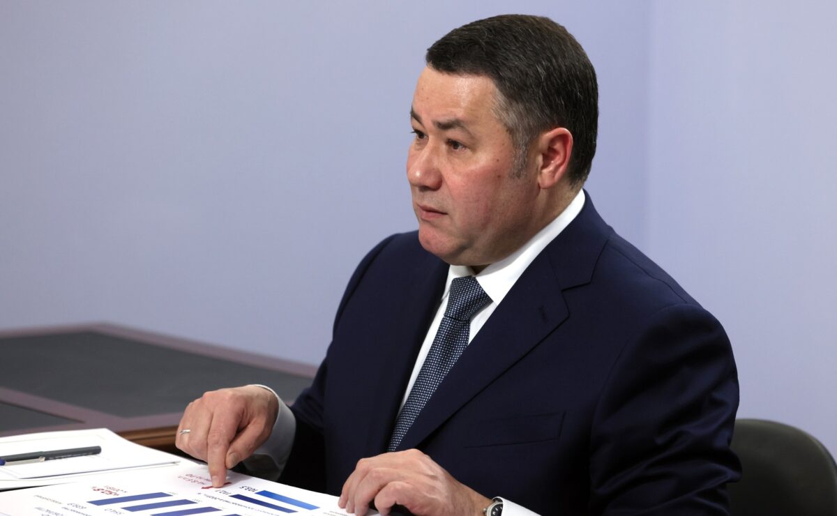 Президент Владимир Путин провёл встречу с губернатором Тверской области Игорем Руденей