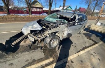 Один человек пострадал из-за неудачного разворота в Тверской области