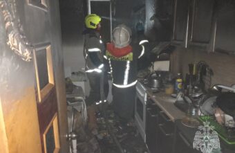 В Тверской области потушили загоревшуюся кухню