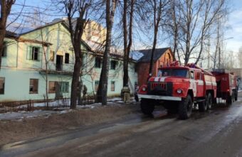 Ночью в Тверской области горел бывший профилакторий «Горняк»