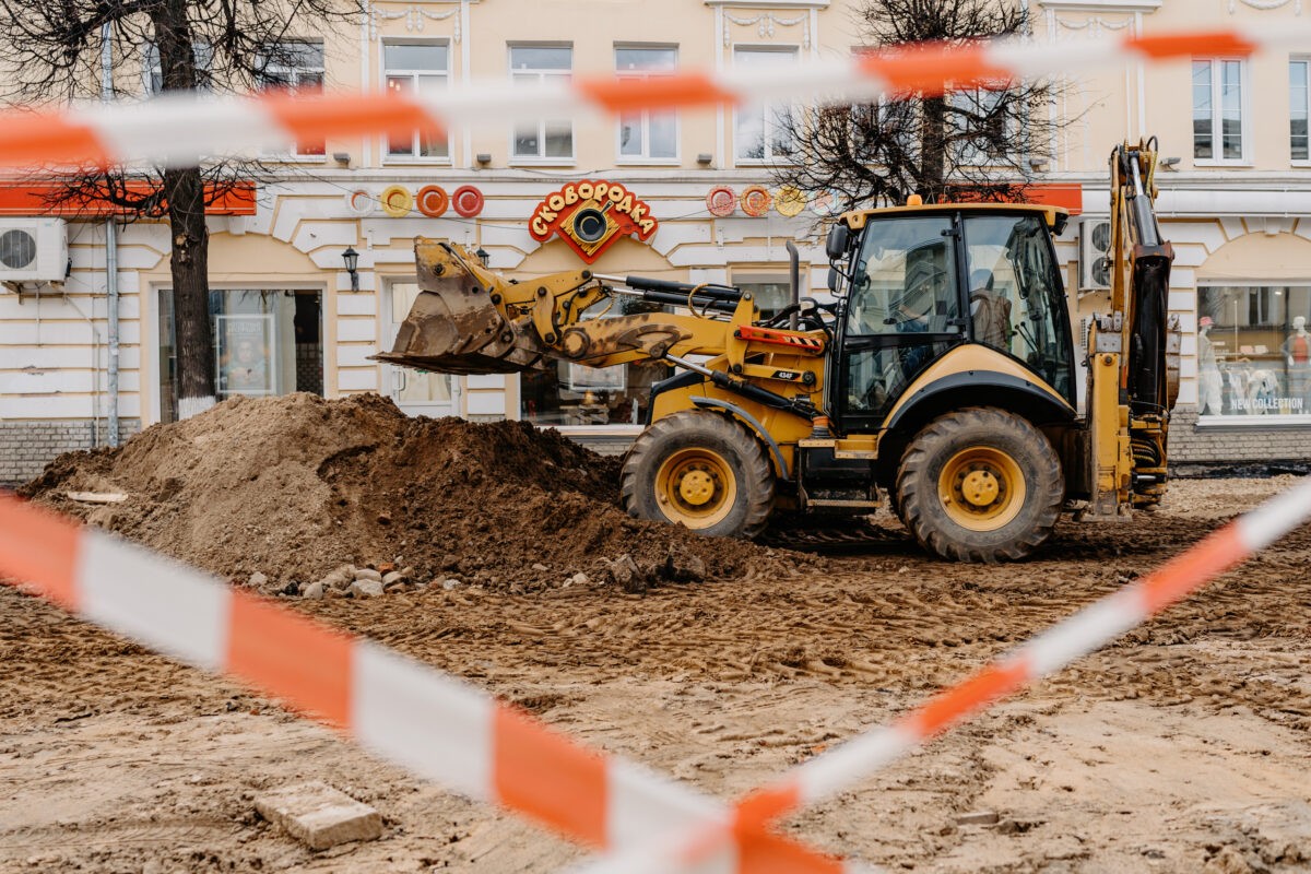 В Твери продолжается реконструкция главной пешеходной улицы