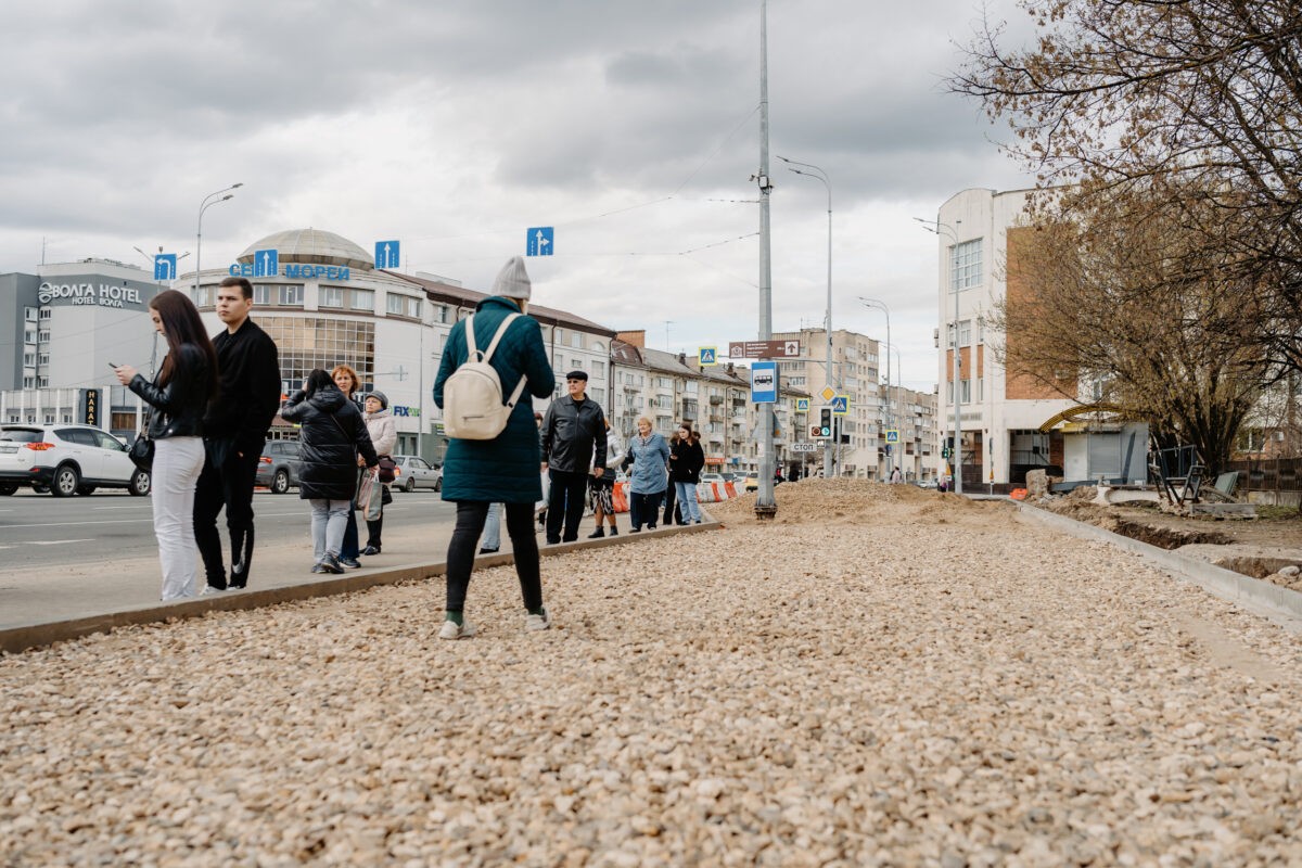 В Твери продолжается реконструкция главной пешеходной улицы
