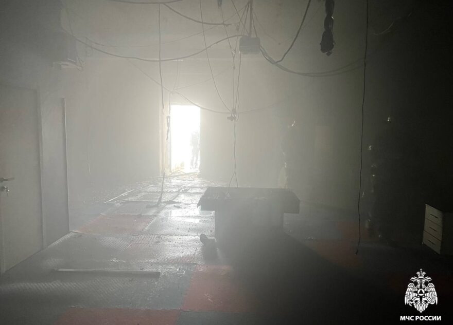 В Твери произошёл пожар в торгово-развлекательном центре