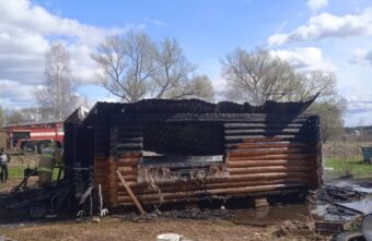 В Тверской области произошёл пожар в беседке