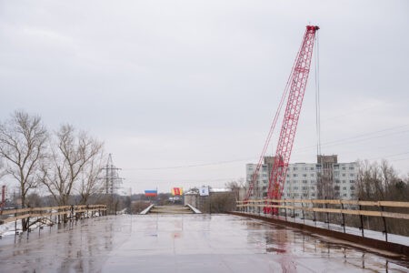 В Твери Западный мост дотянулся до противоположного берега В Твери Западный мост дотянулся до противоположного берега