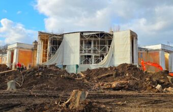 В соцсетях появились фотографии реконструкции Речного вокзала в Твери