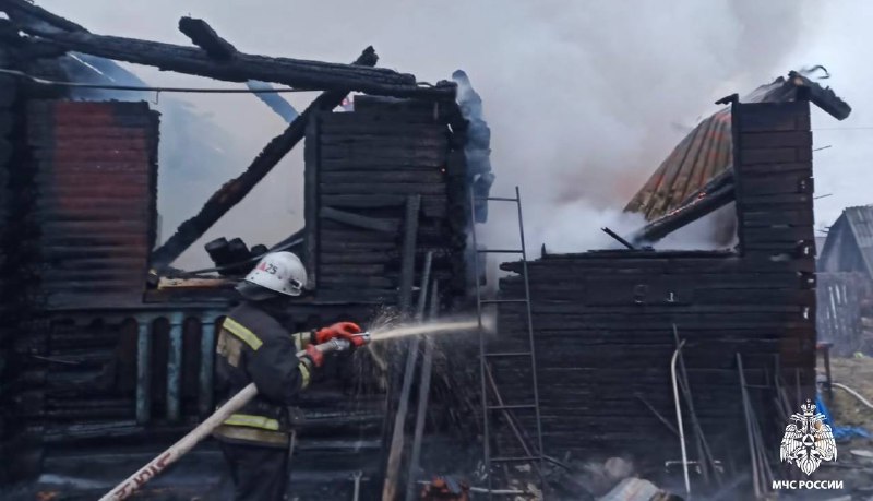 В Тверской области сгорел жилой дом