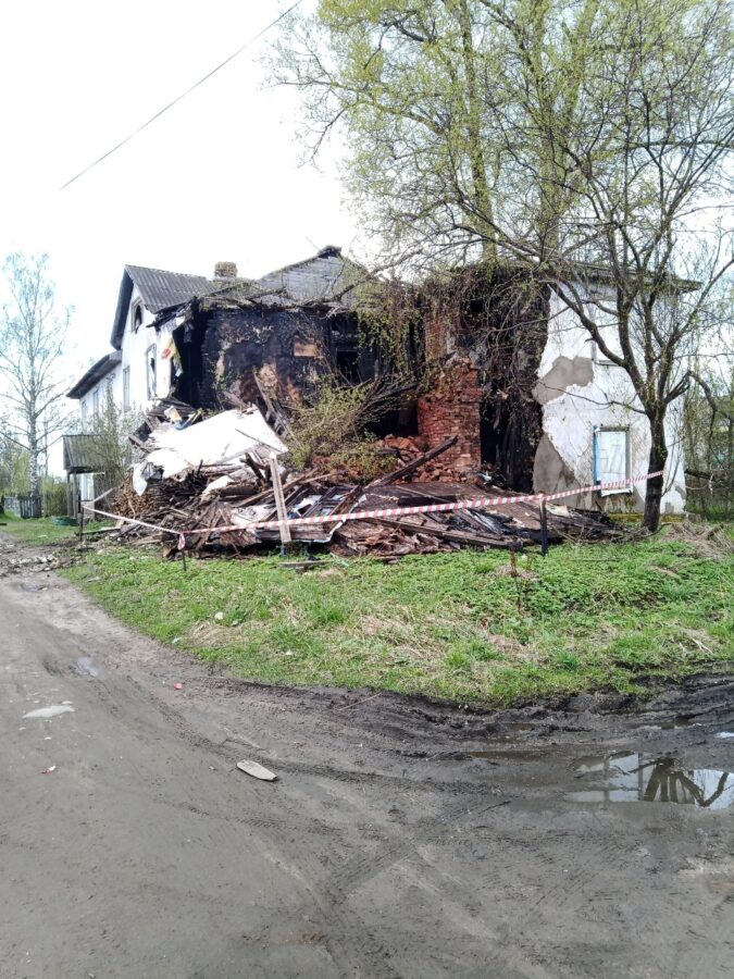 В Тверской области рухнул дом, в котором живут люди