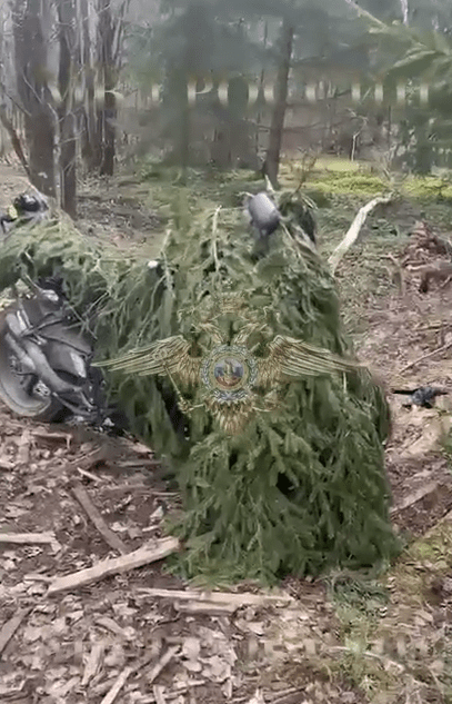 Задержанный в Тверской области подозреваемый в расстреле полицейских прятал мотоцикл в лесу