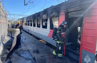 Названа предварительная причина пожара в тверской электричке