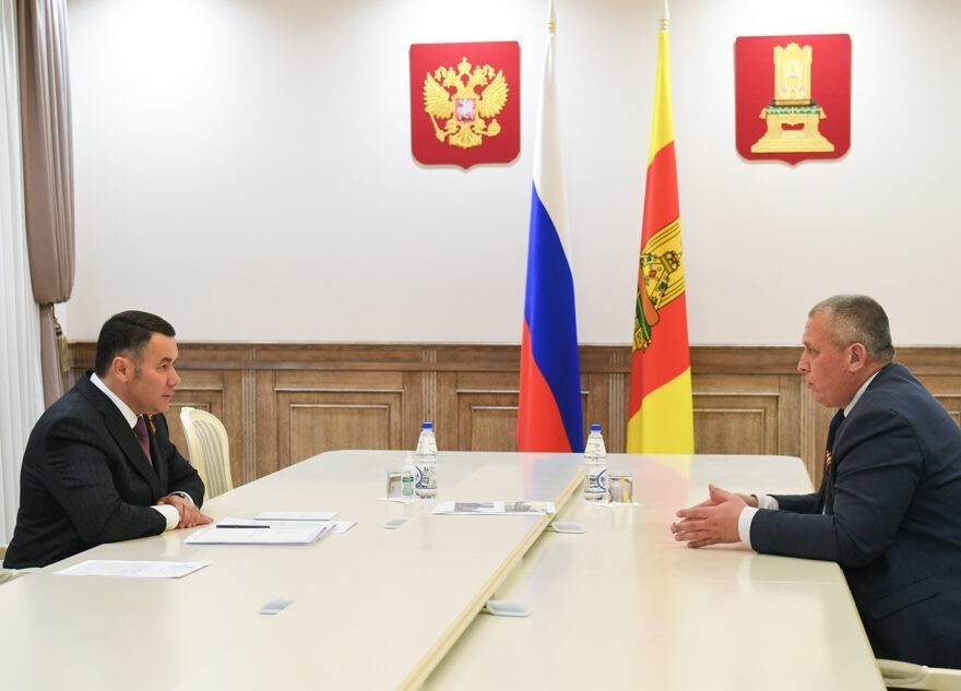 Игорь Руденя провёл рабочую встречу с главой Кашинского городского округа Германом Баландиным