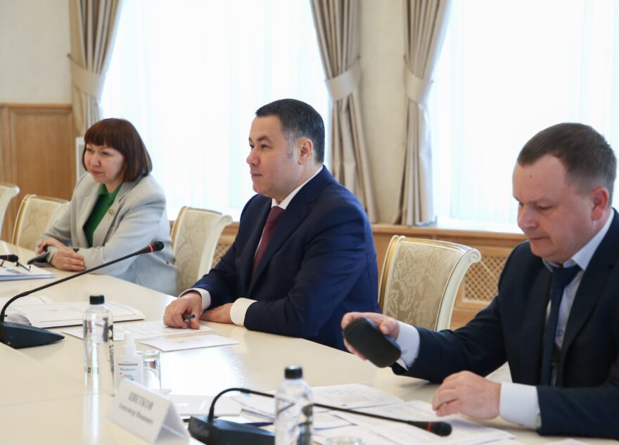 Игорь Руденя и Сергей Густов обсудили вопросы газификации Тверской области