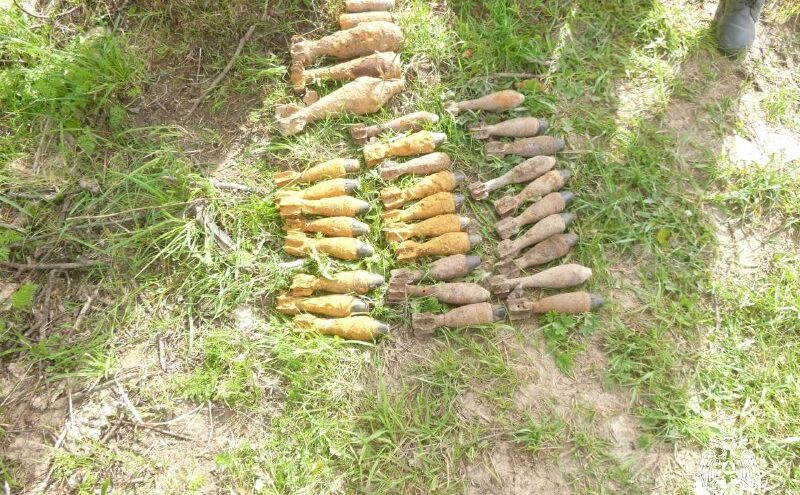 В Тверской области обезвредили больше 30 боеприпасов времён войны