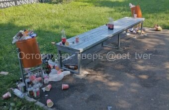 Тверитяне жалуются на мусор, разбросанный в парке Тверитяне жалуются на мусор, разбросанный в парке