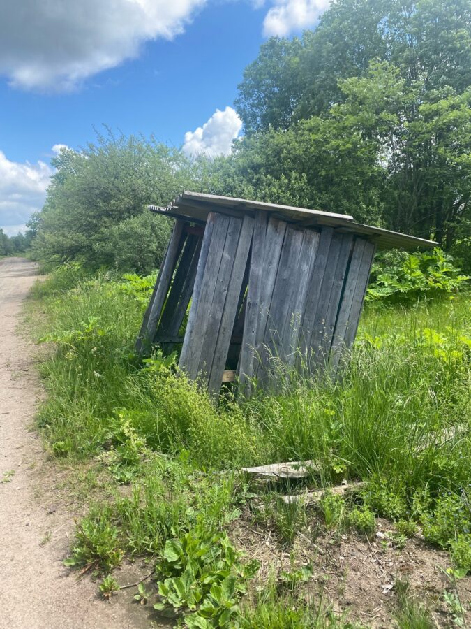 Жители Тверской области просят не путать автобусную остановку с туалетом