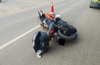 7-летняя нарушительница попала под колёса мотоцикла в Твери