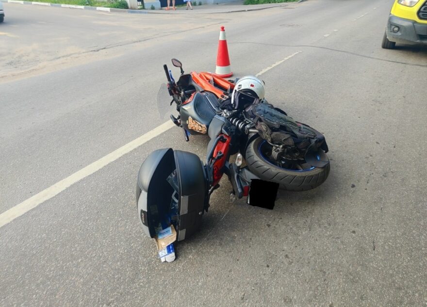 7-летняя нарушительница попала под колёса мотоцикла в Твери