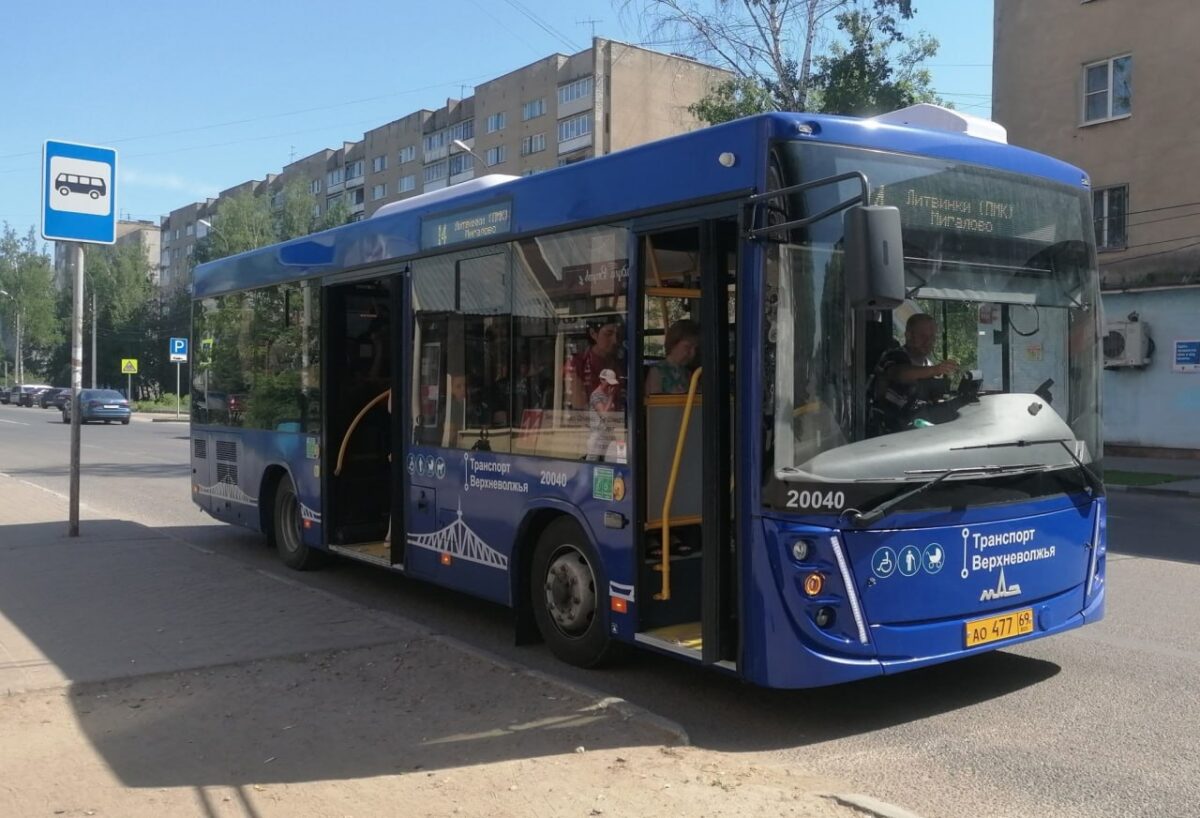 На одном из маршрутов Твери замечен новый автобус | ТОП Тверь новости