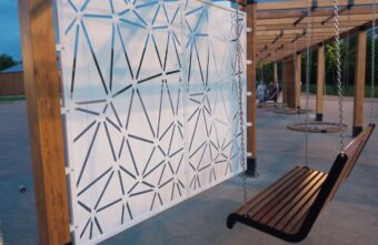 В Тверской области новые качели установили в упор к стене