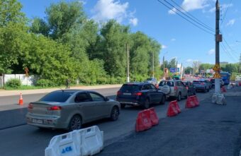 Утром в Твери образовалась большая пробка Утром в Твери образовалась большая пробка