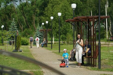 Парк 70-летия Победы благоустроили в Лихославле Парк 70-летия Победы благоустроили в Лихославле