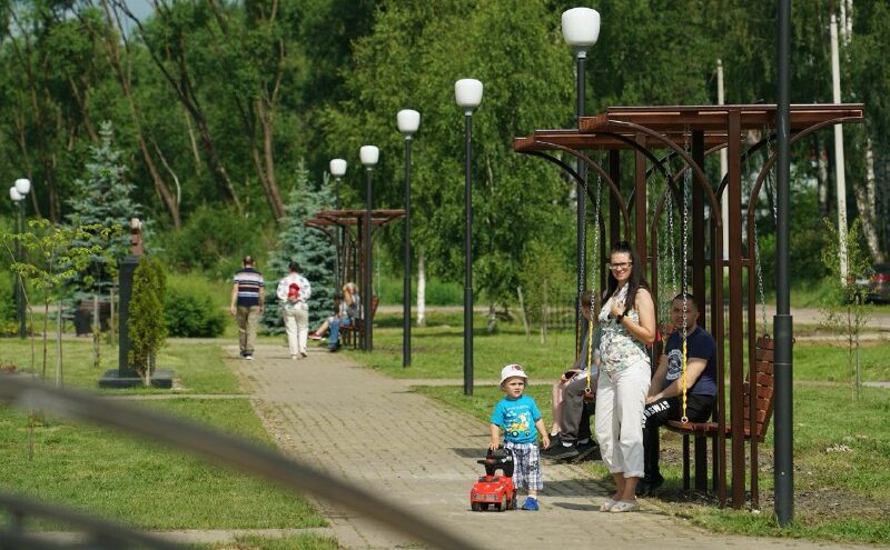 Парк 70-летия Победы благоустроили в Лихославле