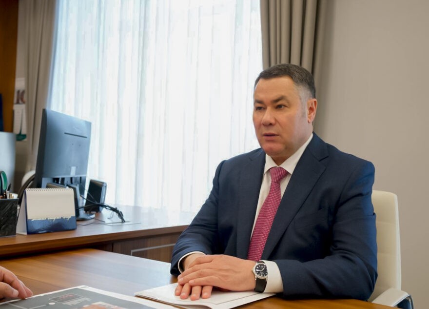 Губернатор Игорь Руденя обсудил с министром строительства и ЖКХ РФ Иреком Файзуллиным развитие коммунальной инфраструктуры и строительной отрасли в Тверской области