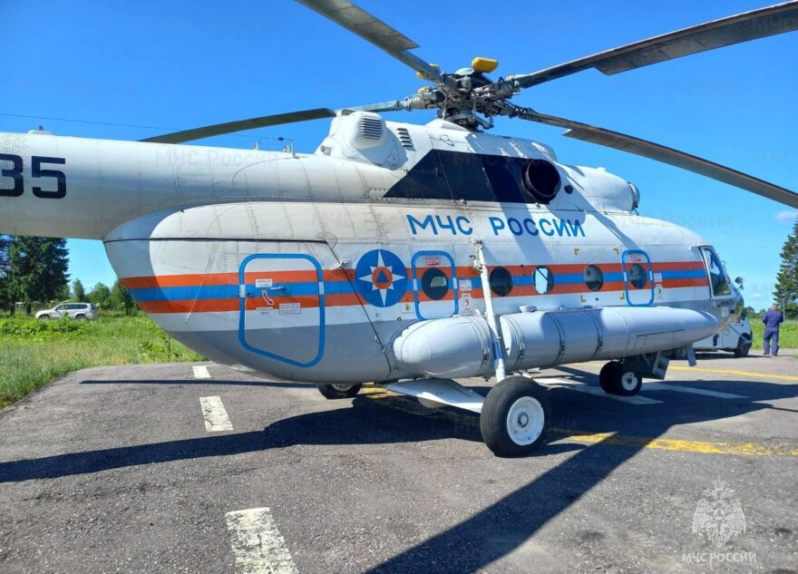 16-летнего подростка срочно доставили на вертолете в Тверь