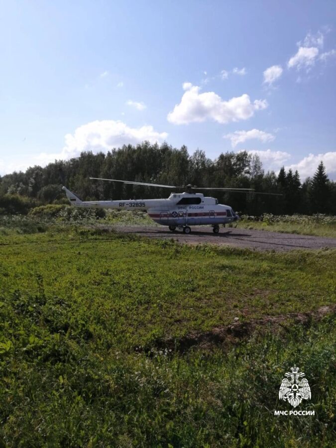 Подростка срочно доставили на вертолете в Тверь