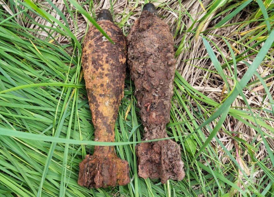 Две миномётные мины времён войны нашли в Тверской области