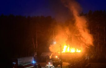 В Кимрах ночью полыхала палатка АБЦ