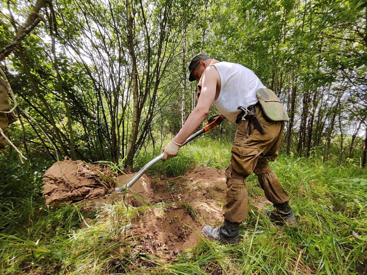 В Тверской области обнаружили останки красноармейца с личными вещами