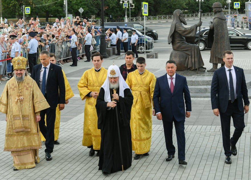 Патриарх Кирилл: воссоздание Спасо-Преображенского собора - символ духовной силы жителей Верхневолжья