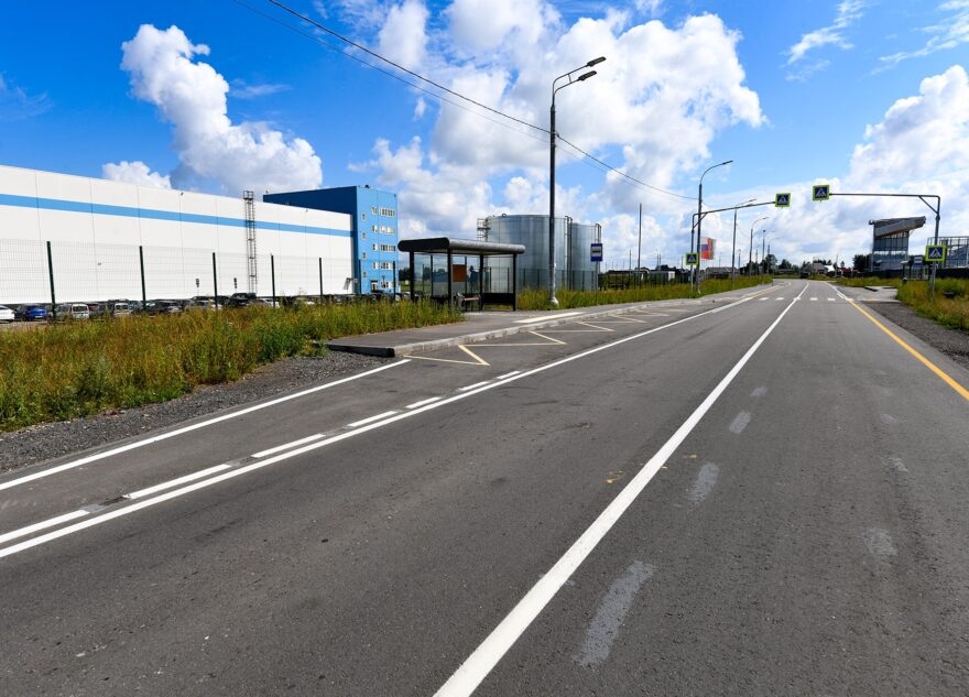 В Тверской области запустили подъездную дорогу на территории промышленной площадки «Раслово»