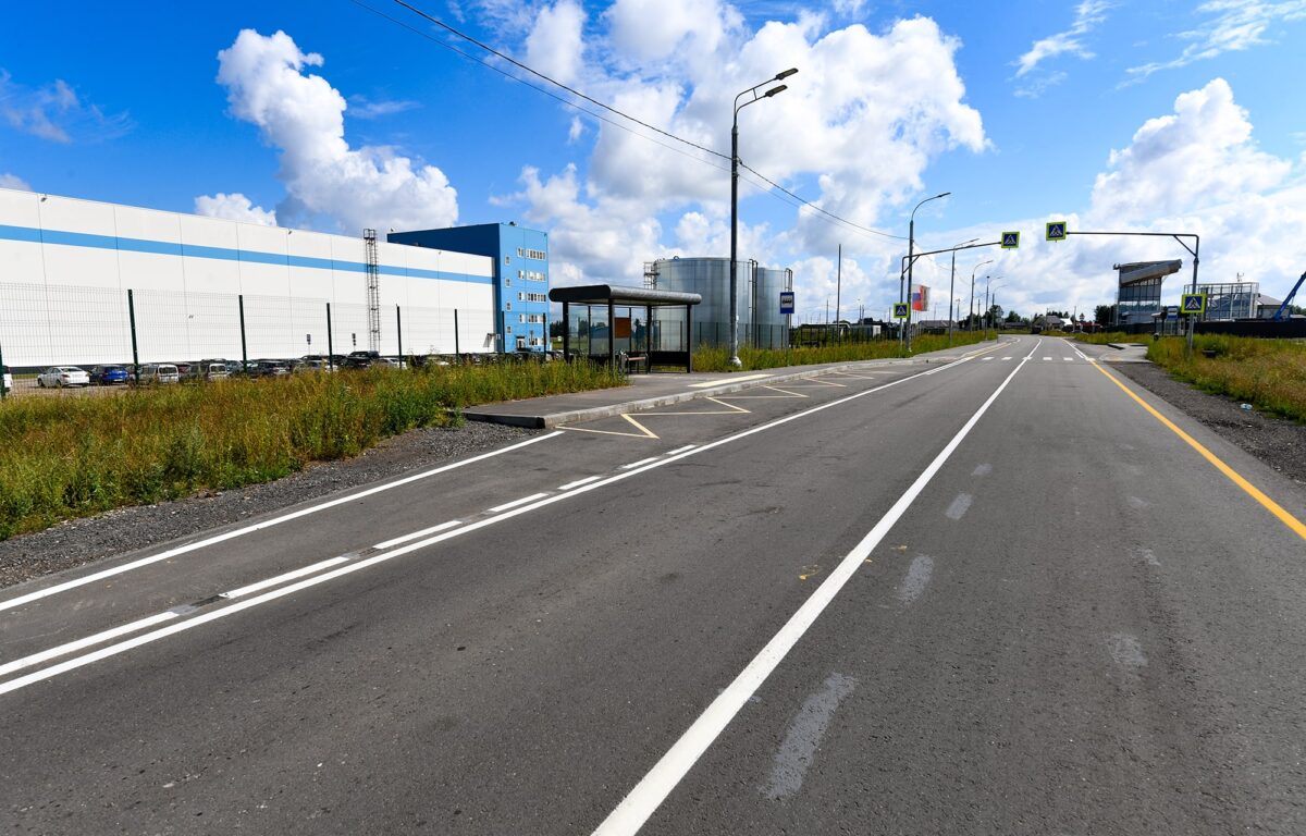 В Тверской области запустили подъездную дорогу на территории промышленной площадки «Раслово»