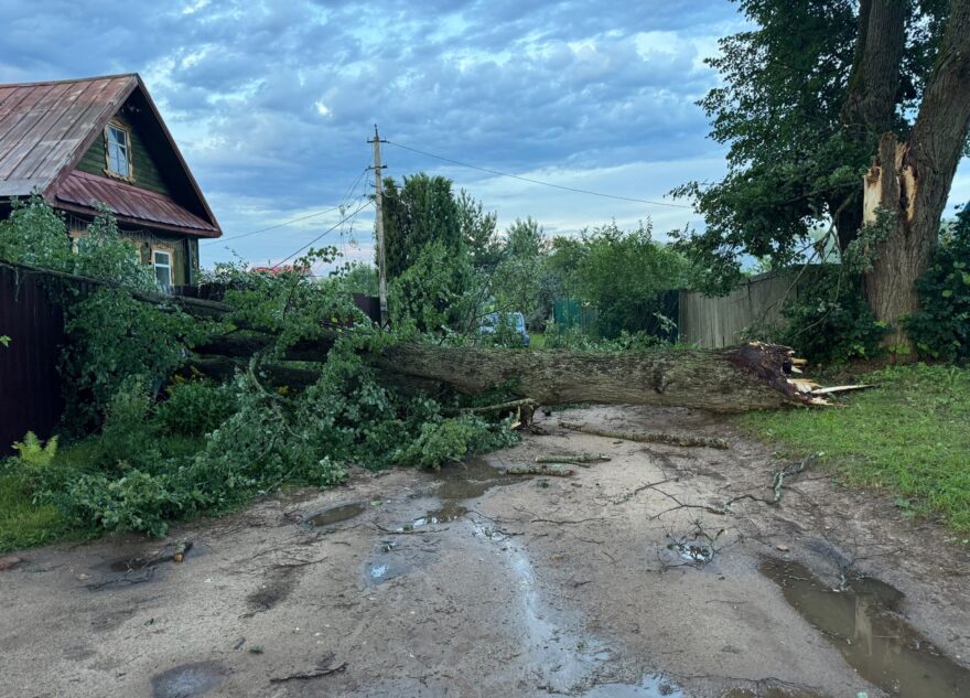 Ураган оставил жителей Ржевского округа без воды и электричества Ураган оставил жителей Ржевского округа без воды и электричества