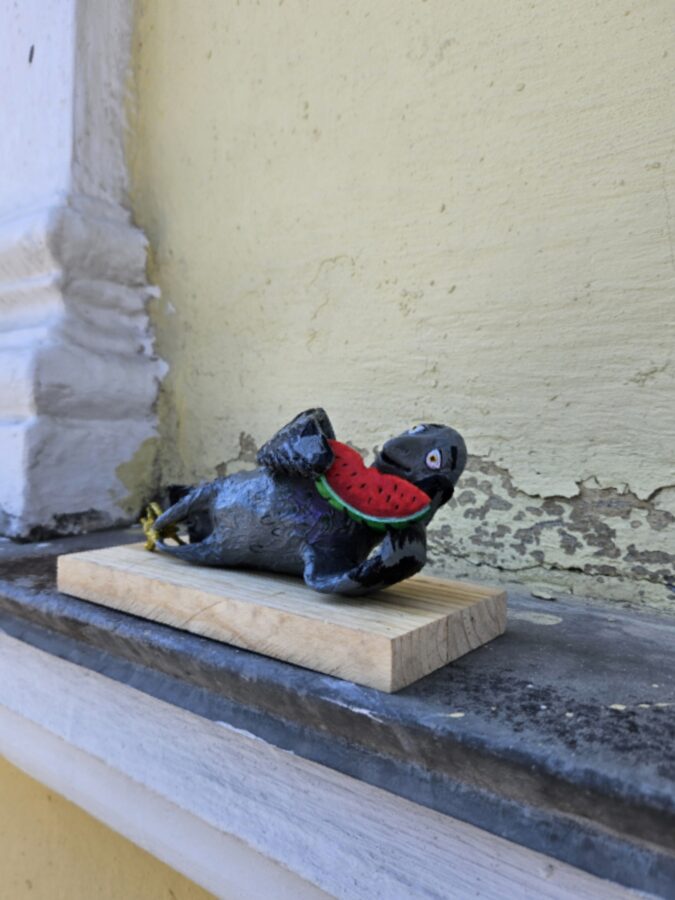 Катя ХБ подарила Твери еще одного голубя